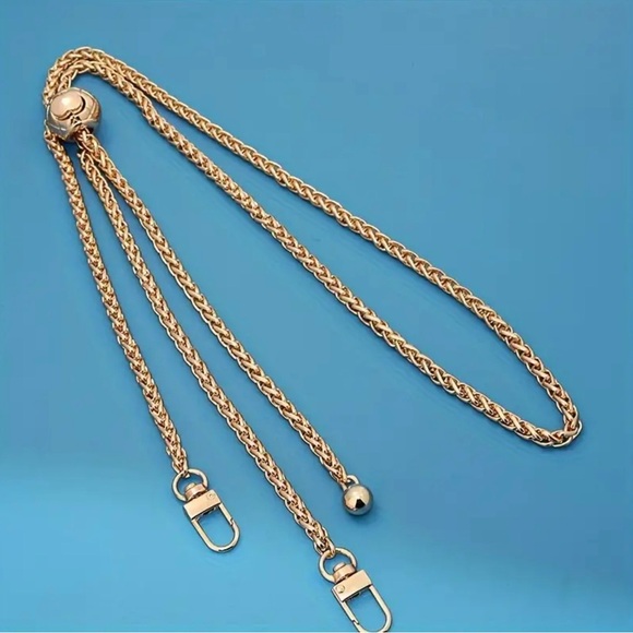 Handbags - Gold Tone Adjustable Chain Purse Wallet Converter Strap Fashion
